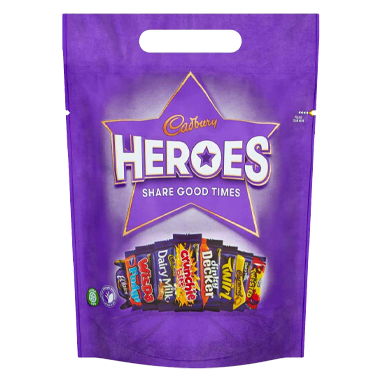 Cadbury Dairy Milk Heroes Pouch, 357g - UK BUSINESS SUPPLIES