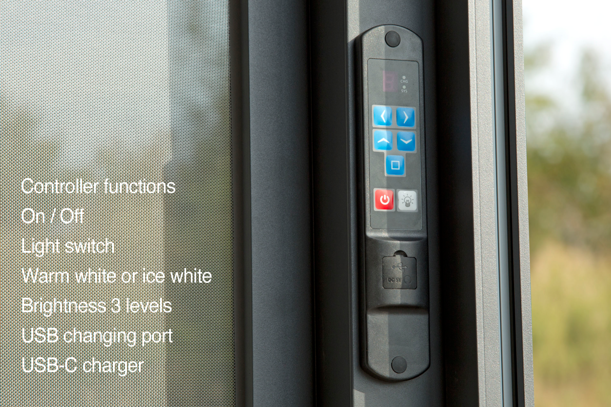 Aluminium Pergola, Louvered Roof, LED Lights & Windproof Sidewalls