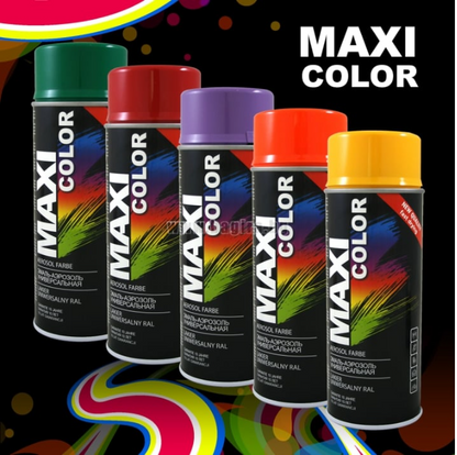 Maxicolor Quick Drying Spray Paint MATT Black 400ml
