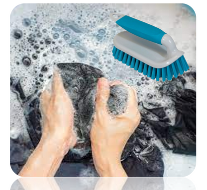 Brights Hand held Scrubbing Brush | Carpets Clothing Outdoor Furniture Car Wheels| Assorted Colo