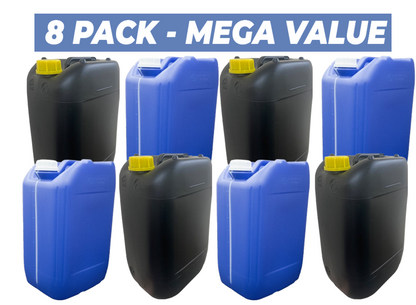 Ecostacker Black Drum/Jerry Can & Yellow Lid 20 Litre