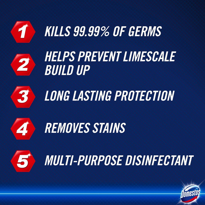 Domestos Thick Extended Formula Bleach 750ml