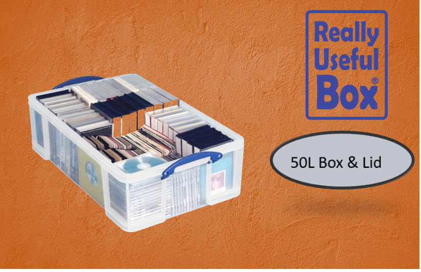 Really Useful Clear Plastic Storage Box 50 Litre