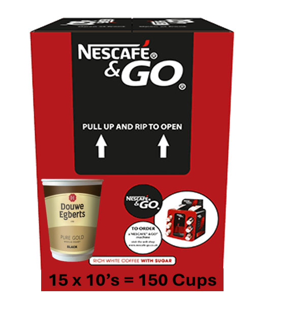 Douwe Egbert Pure Gold Black 12oz On The Go (10-300 Cups)