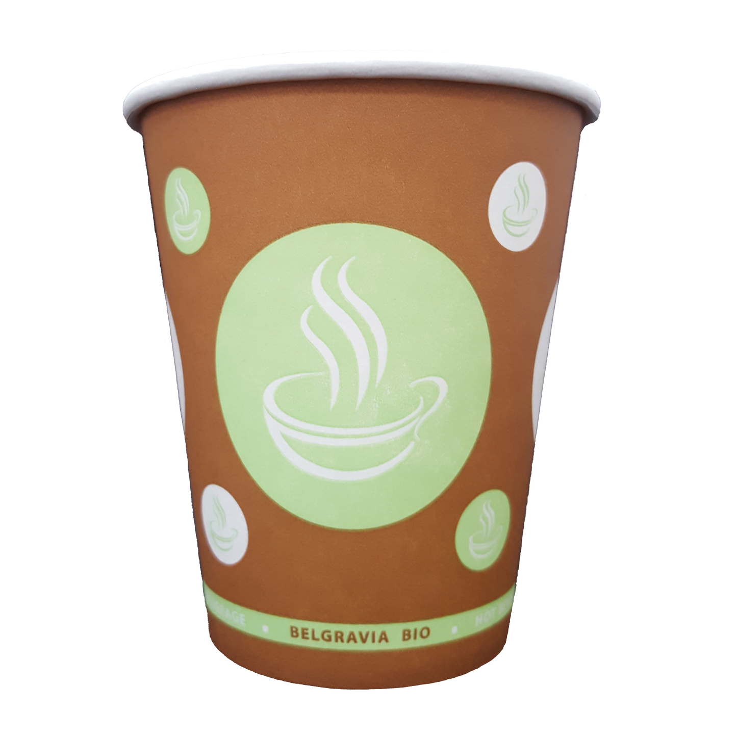 8oz Belgravia Biodegradable & Compostable Single Walled Paper Cups 50's