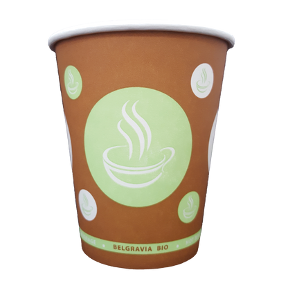 8oz Belgravia Biodegradable & Compostable Single Walled Paper Cups 50's