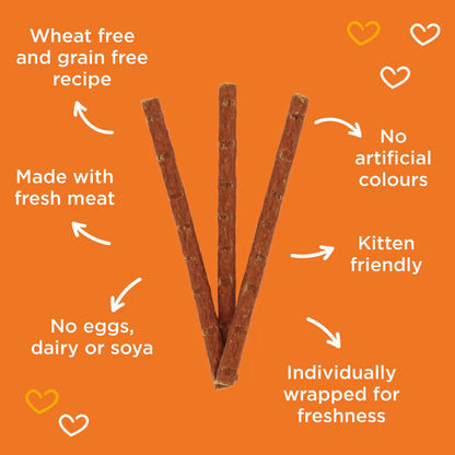 Webbox Cat Treats Tasty Sticks Chicken & Liver 6 Sticks