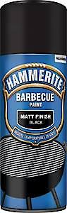 Hammerite 5092865 400Ml Bbq Paint Aerosol - Matt Black
