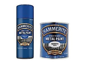 Hammerite 5084877 042 Hammered Metal Paint, 2.5 Liter, Smooth Yellow