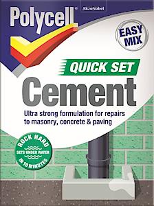 Polycell 20204 Polycell Quick Set Cement Polyfilla, 2 Kg - Grey