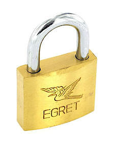 Securit Egret Brasss Padlock 20mm S1132