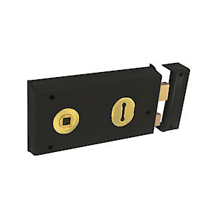 Sec 138Mm D/H Rim Lock Gry S1842