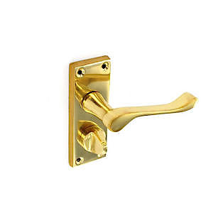 Securit Victorian Scroll Privacy Handles (Pair) - 105Mm