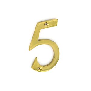 Sec 75Mm Brass Numeral 5 S2505