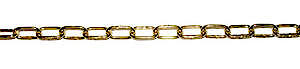 Securit Oval Link Chain Brass Plated 1.8mm x 10m