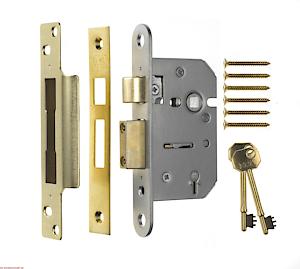 ERA 202-32 Brass Viscount 5 Lever Mortice Sashlock 64mm