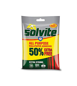 Solvite All Purpose Wallpaper Adhesive 10 Roll +50%free (Hangs Up To 15 Rolls)