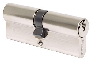 Nickel Dbl 5 Pin Cyl 40x50mm Clam