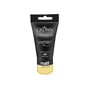 Crown Breatheasy Matt Emulsion Happy Daze Tester Pot