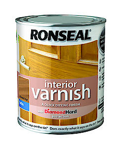 Ronseal Interior Varnish Light Oak Satin 750Ml