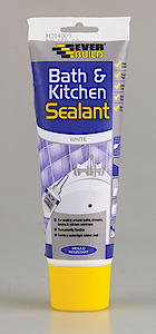 Everbuild Bath And Kitchen Acrylic Sealant | Anti Mould Formulation | White | 200ml.