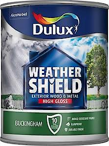 Dulux Weather Shield Exterior High Gloss Paint, 750 Ml - Royal Berry