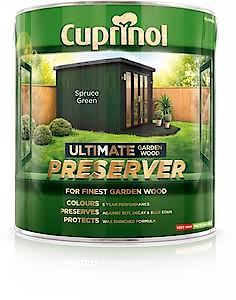 Cuprinol Ultimate Garden Wood Preserver | Wax Enriched Formula | Golden Cedar 4L