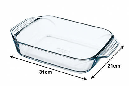 Pyrex Optimum Glass Rectangular Roaster 31cm x 21cm