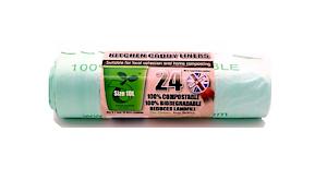 Eco Bag 24 Compostable Caddy Liners 10L Green