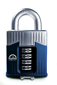 Henry Squire Warrior 4 Wheel Open Shackle Combination Padlock, 55 Mm (Length)