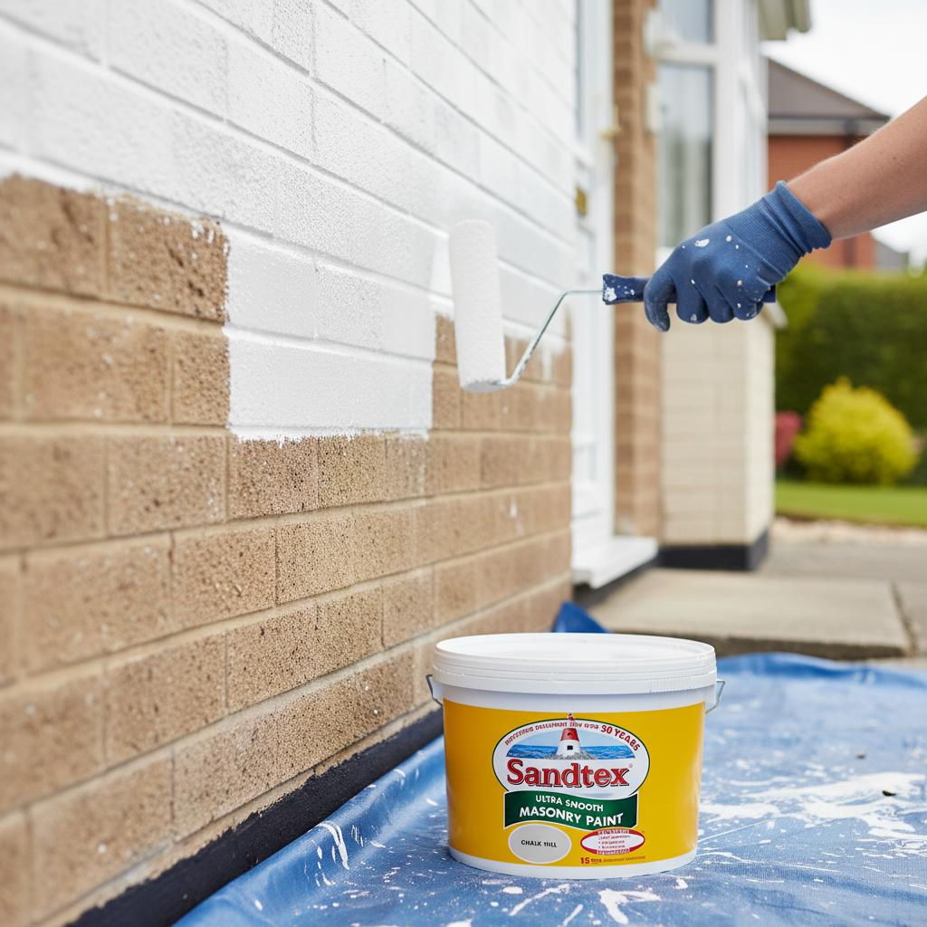 Sandtex Ultra Smooth Masonry Paint | Chalk Hill | 1 x 10L Tub
