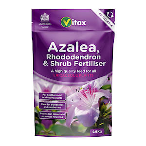 Vitax Azalea, Rhododendron & Shrub Fertilizer 900g Pouch.