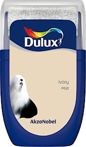 Dulux Walls And Ceilings Tester Paint, Ivory, 30 Ml