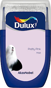 Dulux Walls & Ceilings Tester Paint, Pretty Pink, 30 Ml