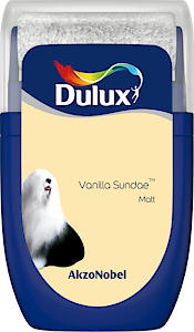 Dulux Walls & Ceilings Tester Paint, Vanilla Sundae, 30 Ml