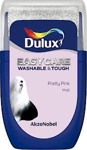 Dulux Easycare Washable & Tough Tester Paint, Pretty Pink, 30 Ml