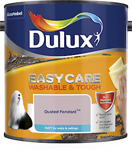 Dulux Easycare Matt Emulsion Paint For Walls And Ceilings Dusted Fondant  2.5L