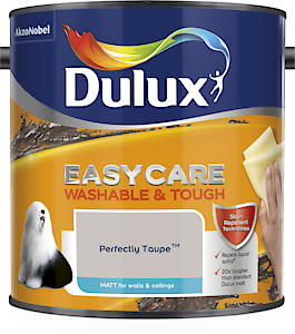 Dulux Easycare  Matt Emulsion Paint For Walls And Ceilings Perfectly Taupe 2.5L