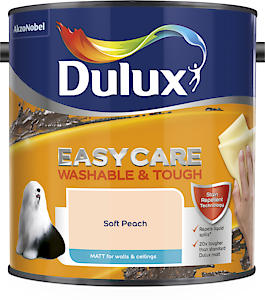 Dulux Easycare Washable & Tough Matt Emulsion Paint - Soft Peach - 2.5L