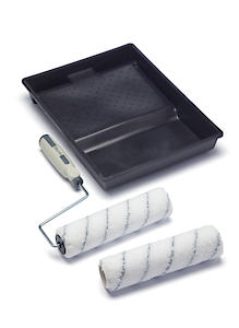 Harris Seriously Good Walls & Ceilings Twin Medium Pile Paint Roller Set With Tray & Frame | 9"