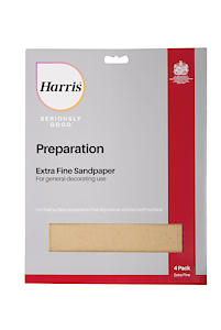 Harris Seriously Good Sandpaper Extra Fine | 4 Pack