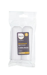 Harris Ultimate Woodwork Stain & Varnish Roller Sleeves | Pack Of 2 | 4In