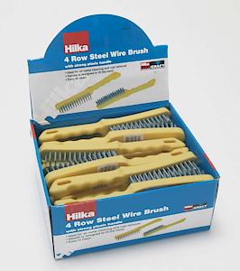 Hilka 4 Row Steel Wire Brush