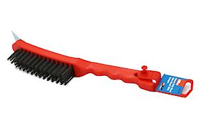 Hilka Tools heavy Duty 5 Row Wire Brush & Scraper