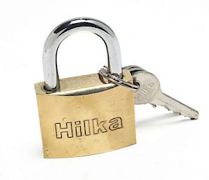Hilka 70700040 Pro Craft Heavy Duty Brass Padlock, 40 Mm