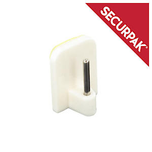 Self adh.curtainrod hook White(2)