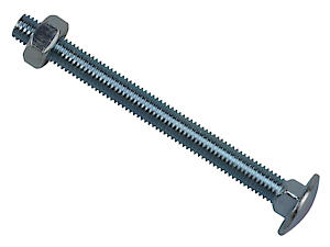Carriage Bolt & Nut Zp M8 X 75Mm Bag 10