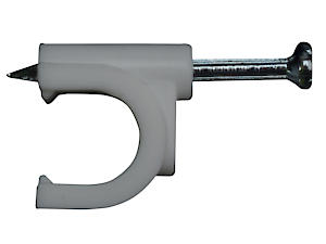 Forgefix Rcc67W Round Cable Clip - White