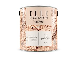 Elle Decoration By Crown 2.5L Flat Matt Emulsion Paint - Fine Porcelain No 506