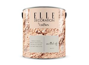 Elle Decoration By Crown 2.5L Flat Matt Emulsion Paint - Matted Off No 517